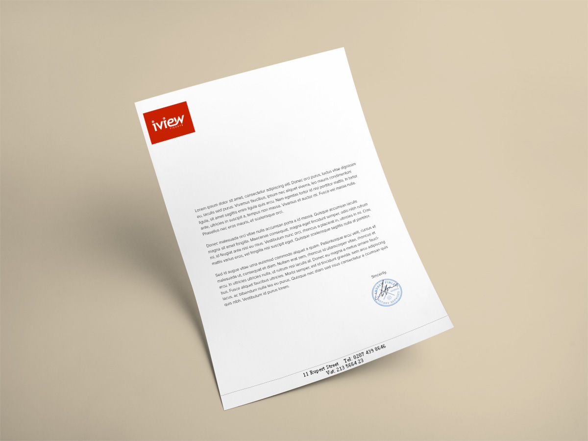 Letterhead Design by Ather for this project | Design #6547849