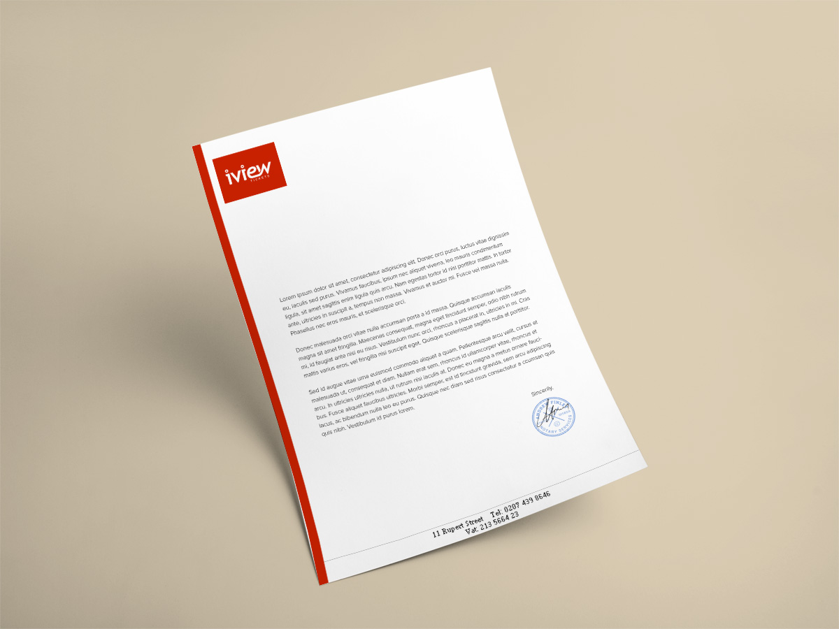 Letterhead Design by Ather for this project | Design #6553388