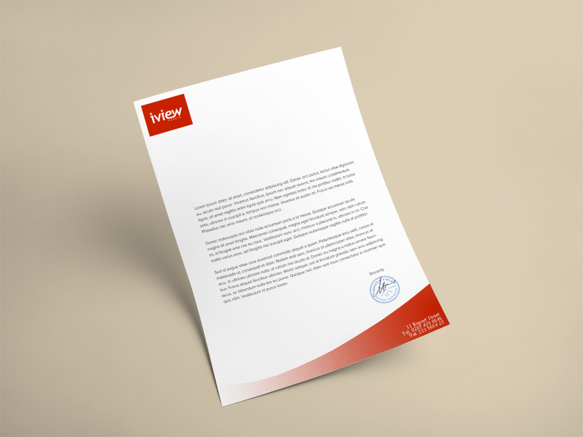 Letterhead Design by Ather for this project | Design #6567813