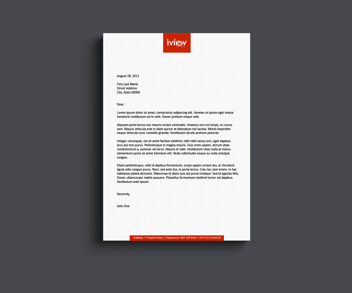 Letterhead Design by Deziner  for this project | Design #6561899