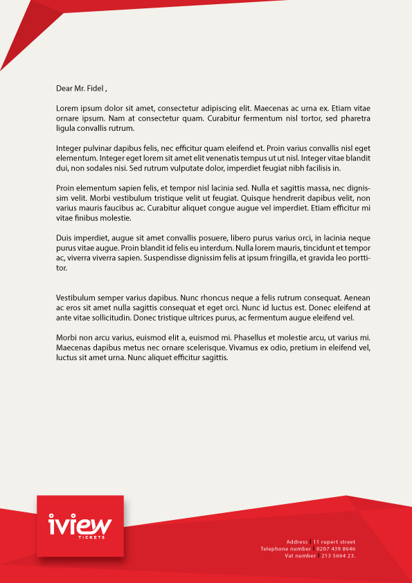 Letterhead Design by Raisul Islam for this project | Design #6545641