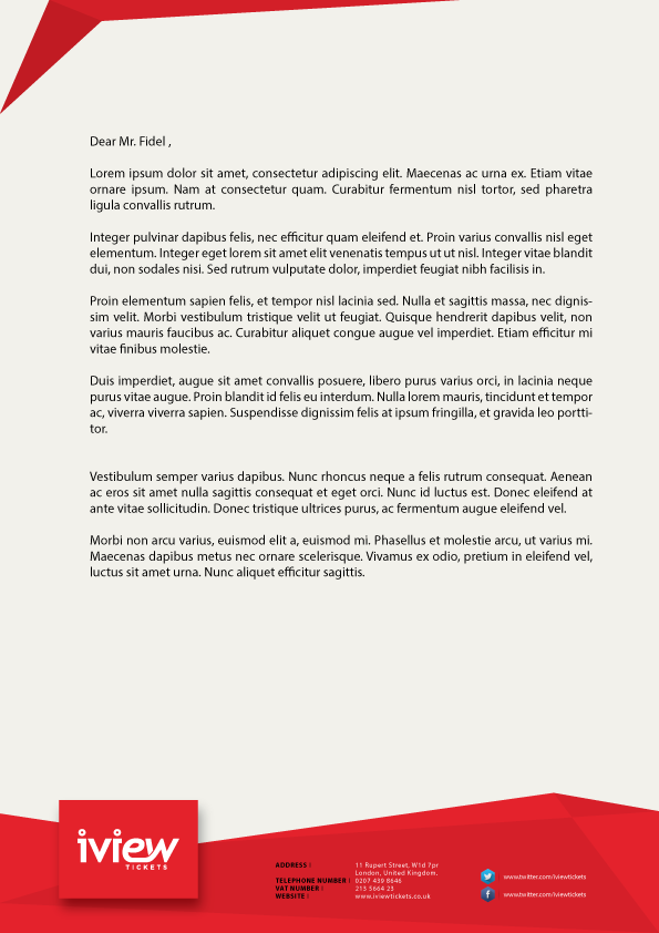 Letterhead Design by Raisul Islam for this project | Design #6553966