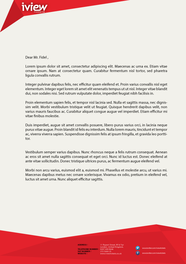 Letterhead Design by Raisul Islam for this project | Design #6562494