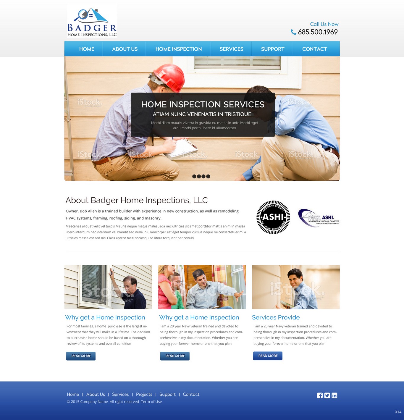 Web-Design von pb für Badger Home Inspections, LLC. | Design #6543371