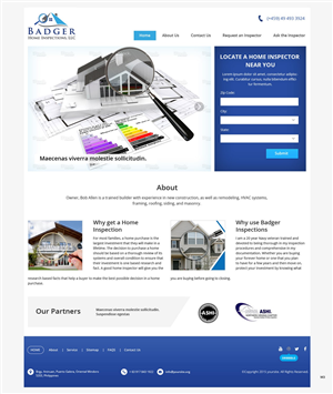 Diseño Web por pb para Badger Home Inspections, LLC. | Diseño: #6544074