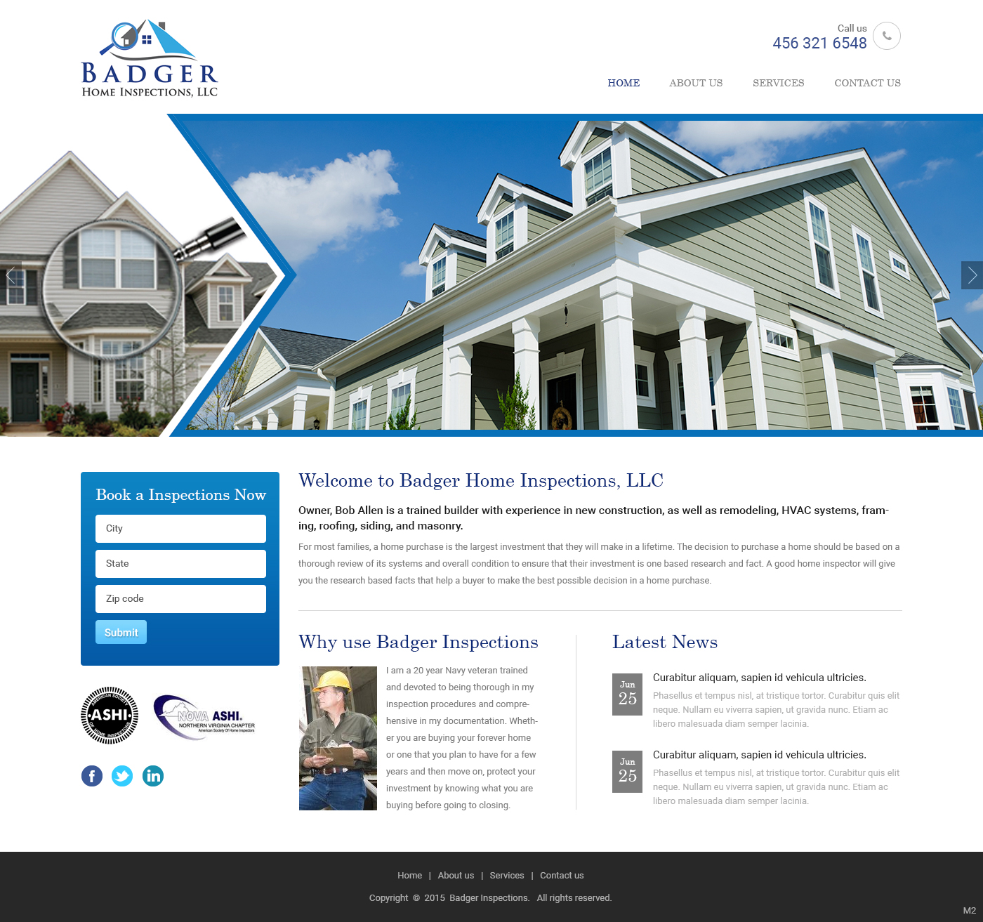 Diseño Web por pb para Badger Home Inspections, LLC. | Diseño #6544081
