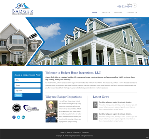 Diseño Web por pb para Badger Home Inspections, LLC. | Diseño: #6544081
