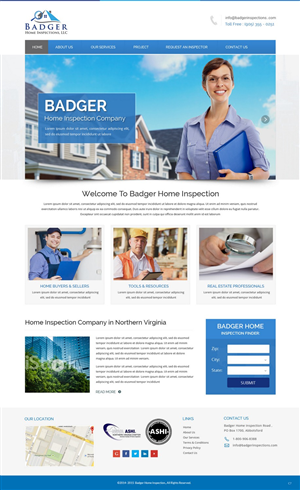 Diseño Web por pb para Badger Home Inspections, LLC. | Diseño: #6551930