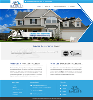 Diseño Web por Sbss para Badger Home Inspections, LLC. | Diseño: #6553339