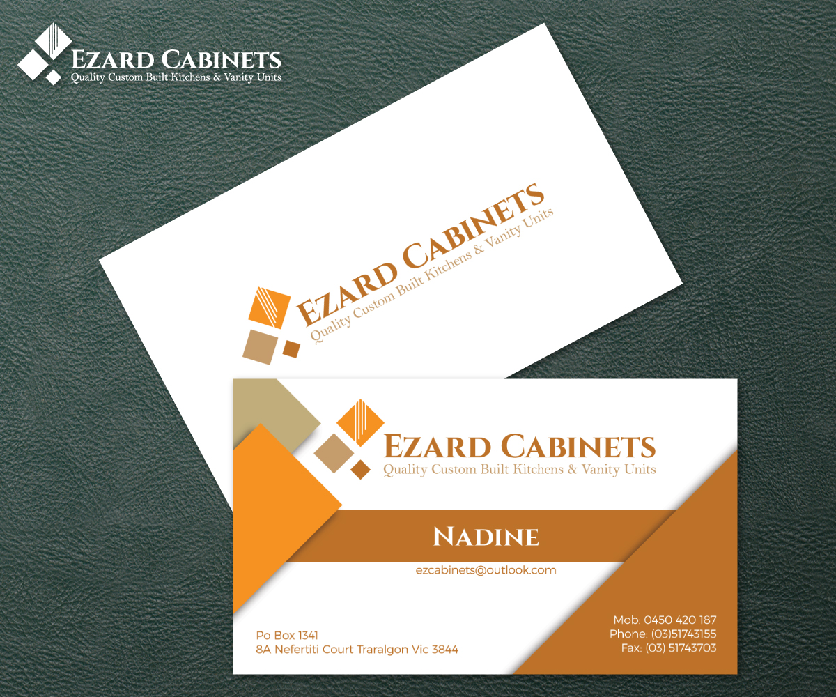Business Card Design by M.Pirs for Ezard Cabinets | Design #6528778