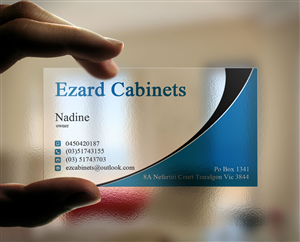 Business Card Design by Lanka Ama for Ezard Cabinets | Design: #6528602