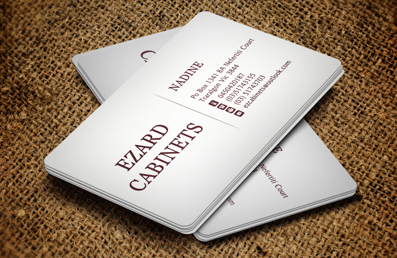 Business Card Design by Lanka Ama for Ezard Cabinets | Design #6528616