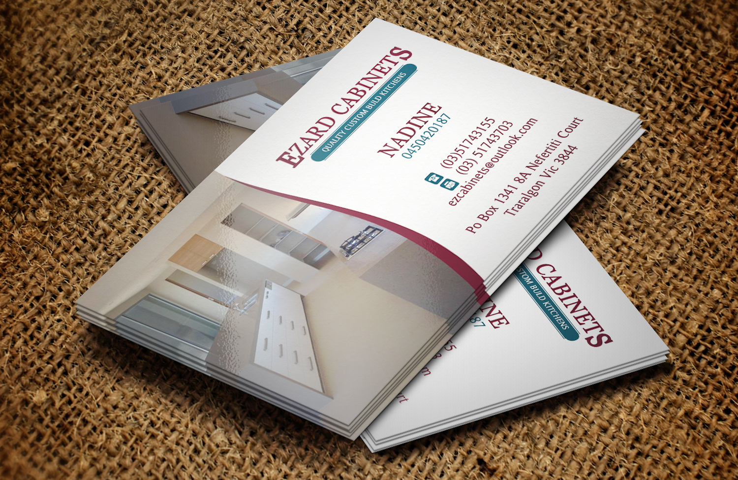 Business Card Design by Lanka Ama for Ezard Cabinets | Design #6540040