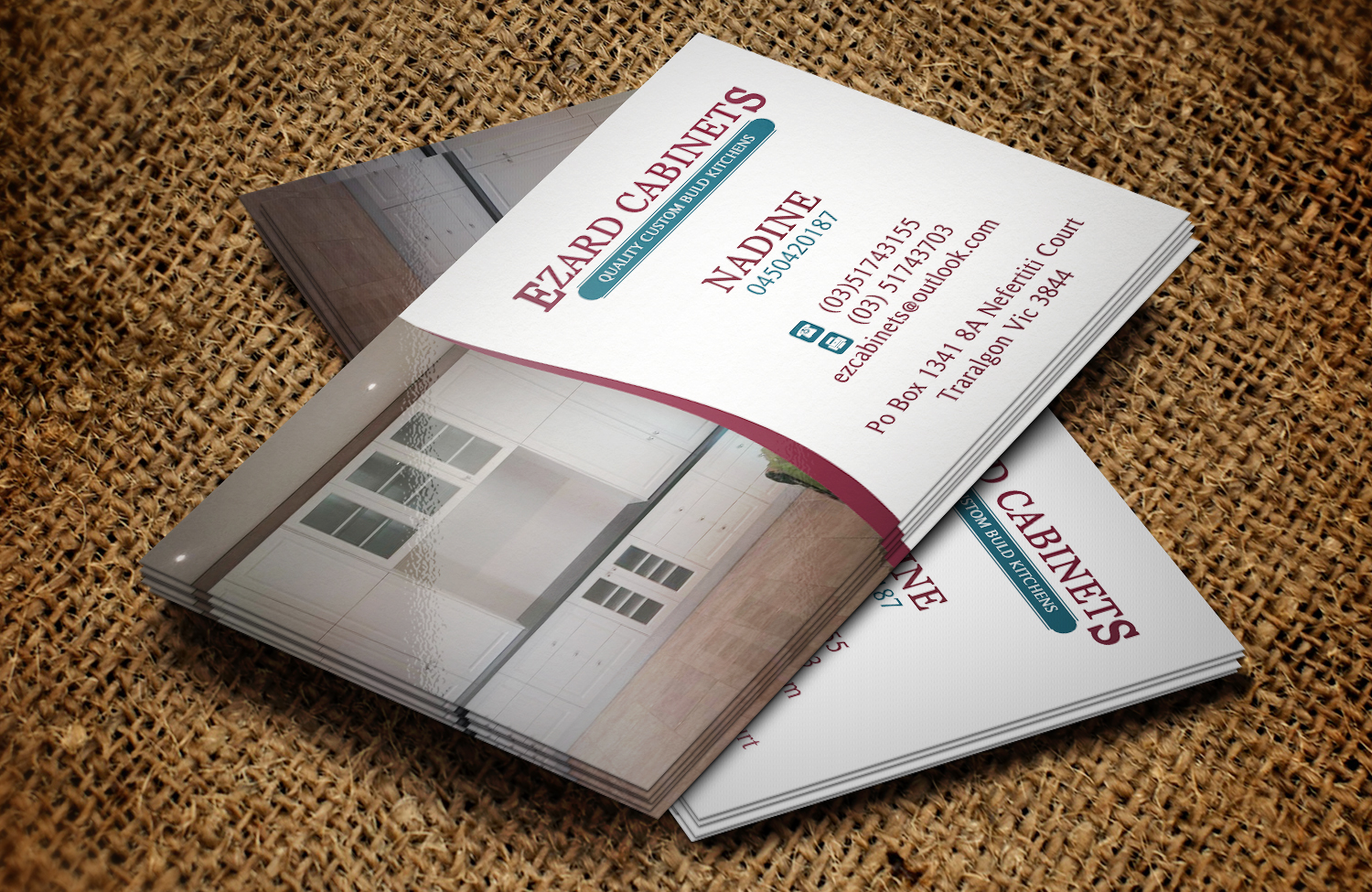 Business Card Design by Lanka Ama for Ezard Cabinets | Design #6540049