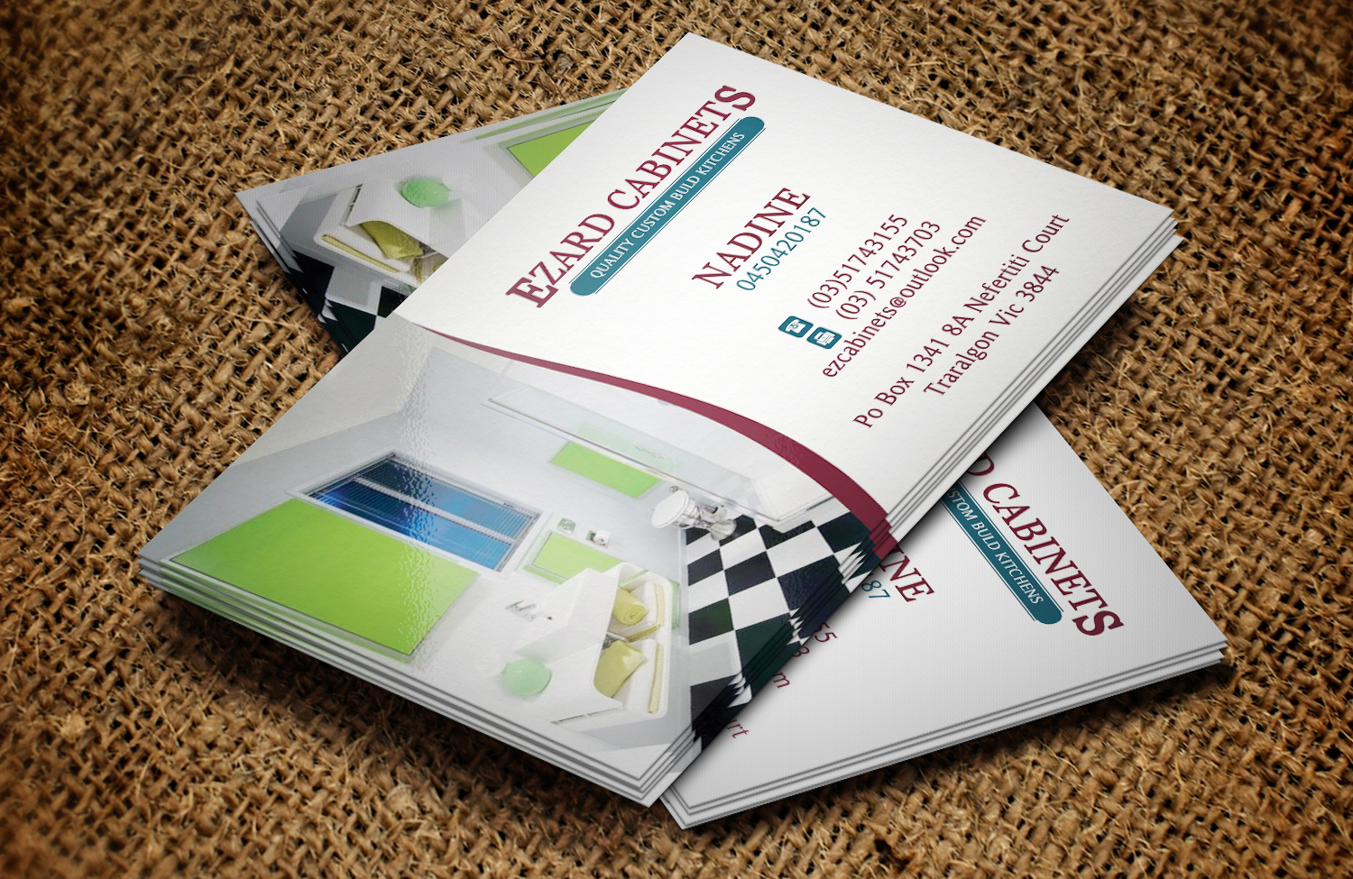 Business Card Design by Lanka Ama for Ezard Cabinets | Design #6540050