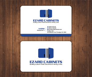 Business Card Design by Stylez Designz for Ezard Cabinets | Design: #6556669