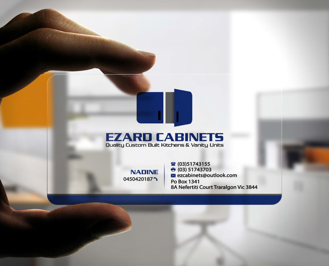 Business Card Design by Stylez Designz for Ezard Cabinets | Design #6556672