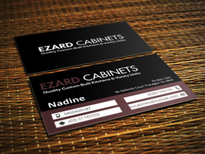 Business Card Design by Verified artistry for Ezard Cabinets | Design: #6547574