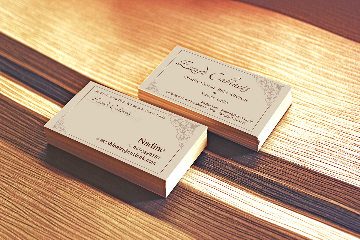 Business Card Design by Art Vision for Ezard Cabinets | Design #6530595