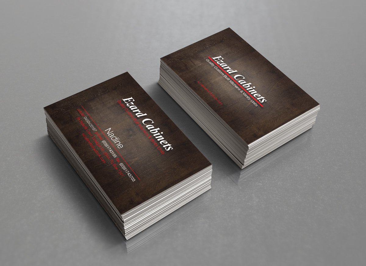 Business Card Design by broken.bike for Ezard Cabinets | Design #6530839
