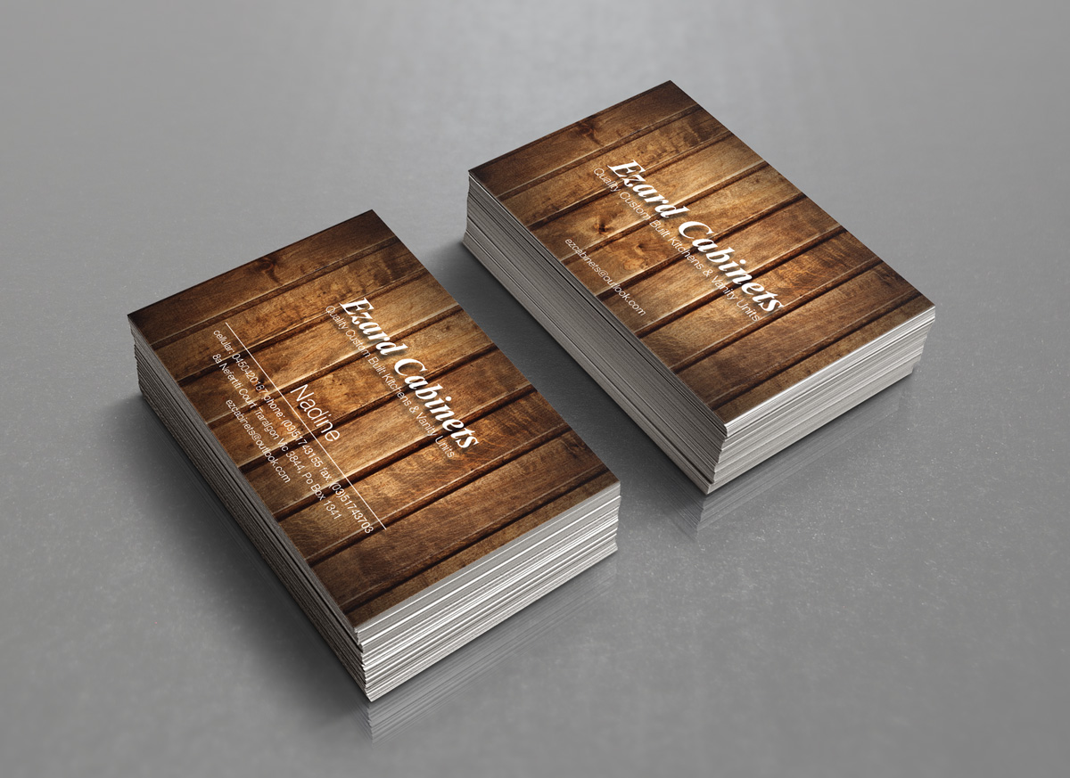 Business Card Design by broken.bike for Ezard Cabinets | Design #6531027