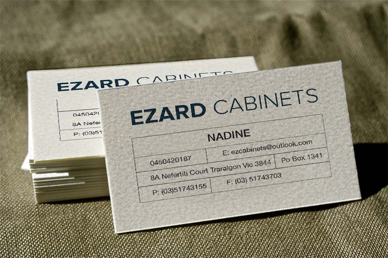 Business Card Design by suejk for Ezard Cabinets | Design #6527954