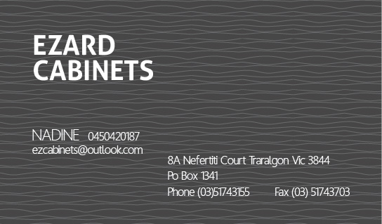 Business Card Design by suejk for Ezard Cabinets | Design #6527956
