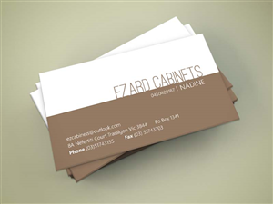 Business Card Design by suejk for Ezard Cabinets | Design: #6527976