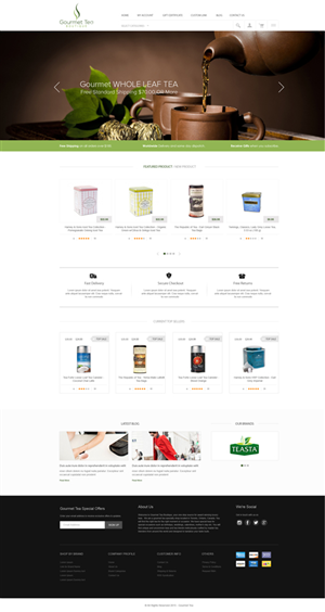 Gourmet Tea Shop needs new website | Web-Design von Vikram M