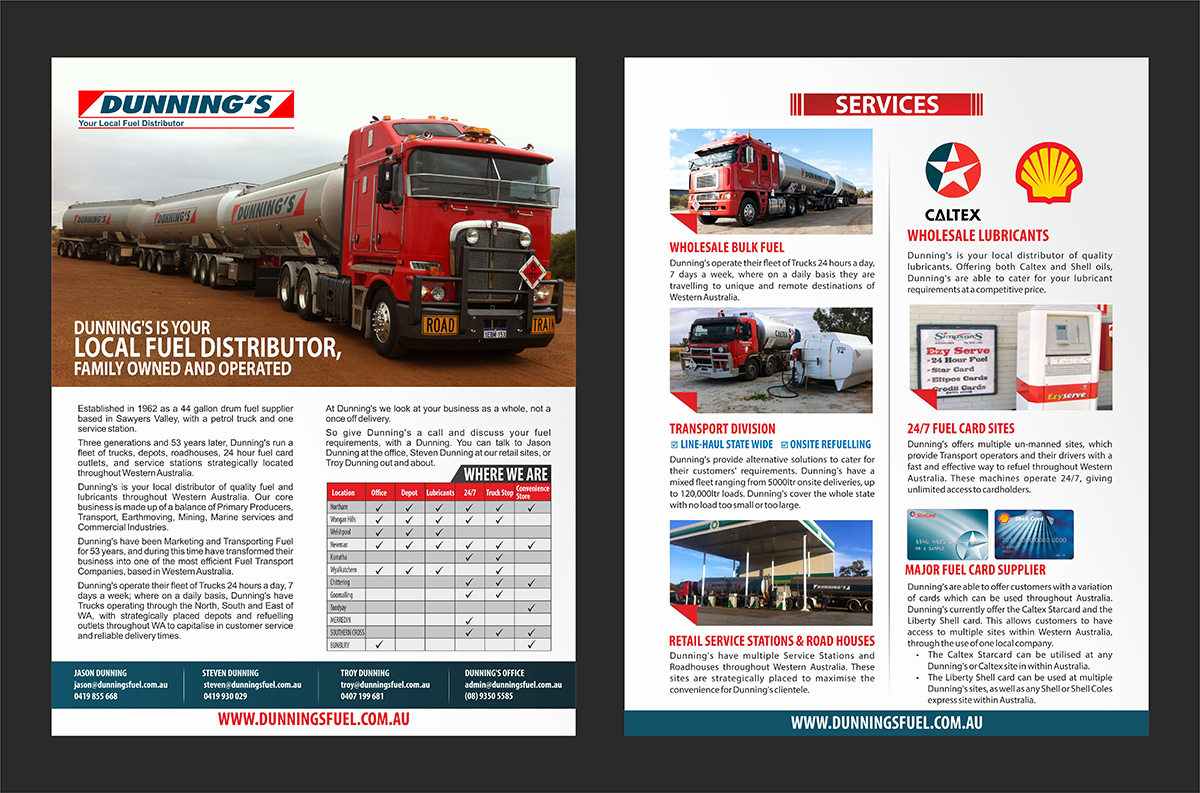 Flyer-Design von DesignMarket für Dunnings Fuel | Design #6581107