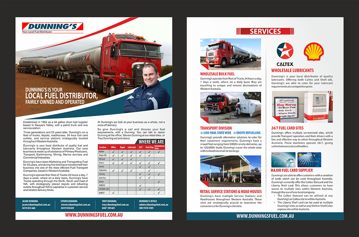 Flyer Design by DesignMarket for Dunnings Fuel | Design #6581124