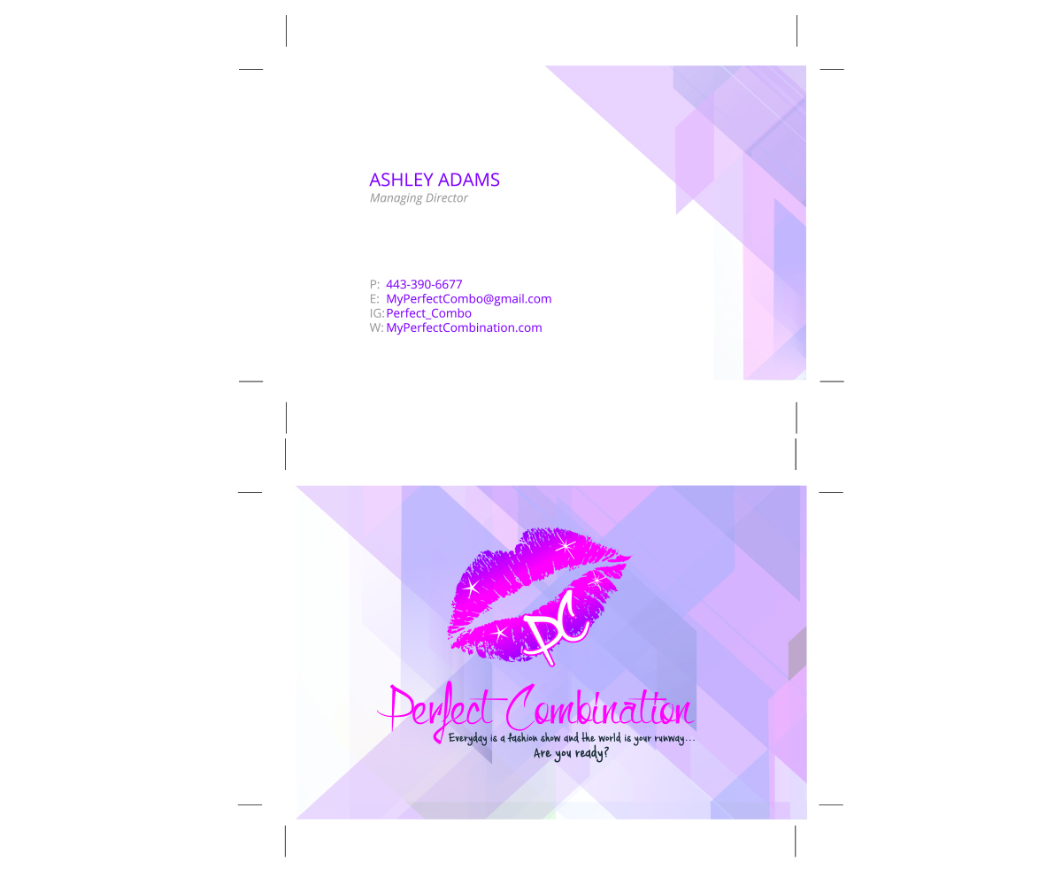 Business Card Design by Arc69 for Perfect Combination | Design #6543339