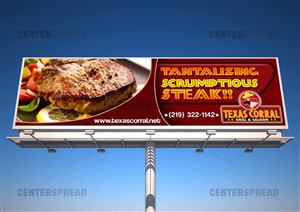Billboard Design by CENTERSPREAD for Texas Corral | Design: #1715406