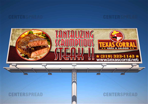 Billboard Design by CENTERSPREAD for Texas Corral | Design: #1715412