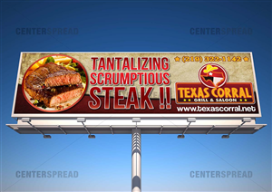 Billboard Design by CENTERSPREAD for Texas Corral | Design: #1749894
