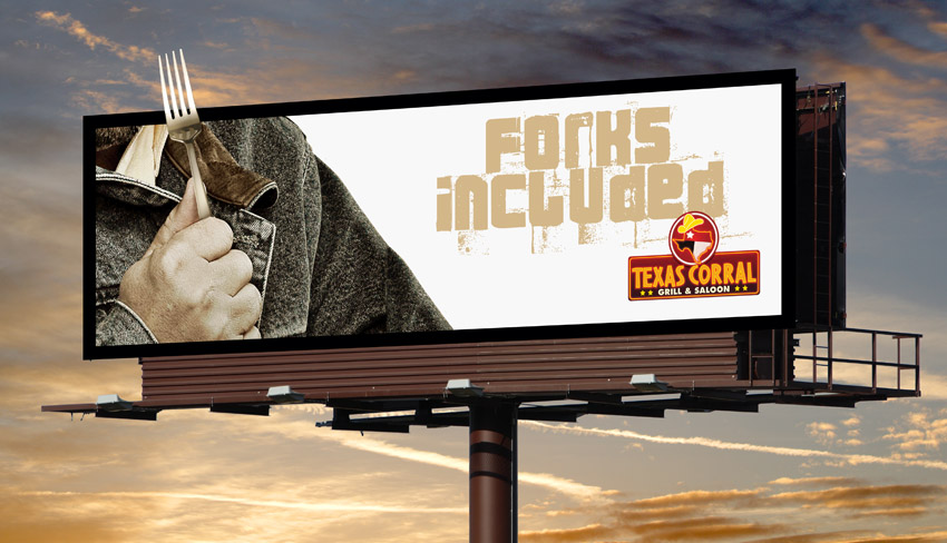 Billboard Design by kresh for Texas Corral | Design #1723369