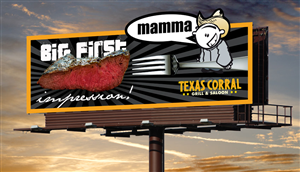 Billboard Design by kresh for Texas Corral | Design: #1723372
