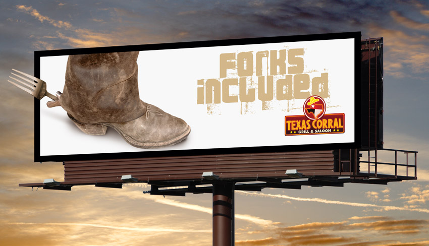 Billboard Design by kresh for Texas Corral | Design #1723972