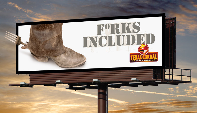 Billboard Design by kresh for Texas Corral | Design #1732857