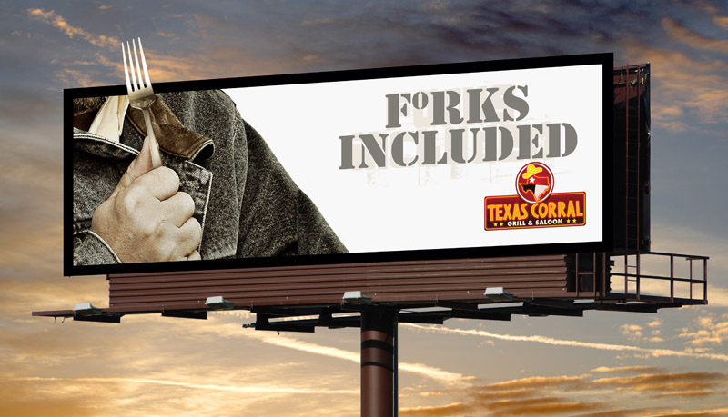 Billboard Design by kresh for Texas Corral | Design #1732866