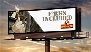 Billboard Design by kresh for Texas Corral | Design: #1732866