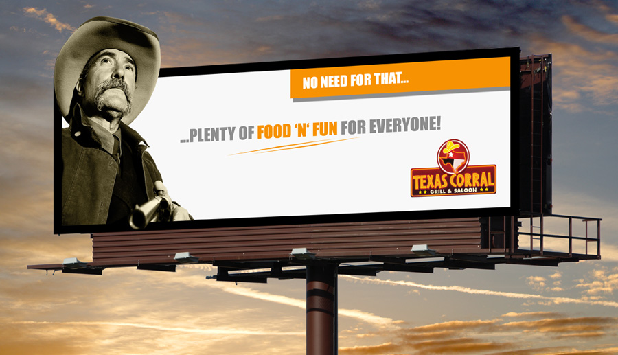 Billboard Design by kresh for Texas Corral | Design #1750708