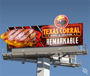Billboard Design by Robert R. for Texas Corral | Design: #1728019