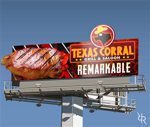 Billboard Design by Robert R. for Texas Corral | Design: #1750287
