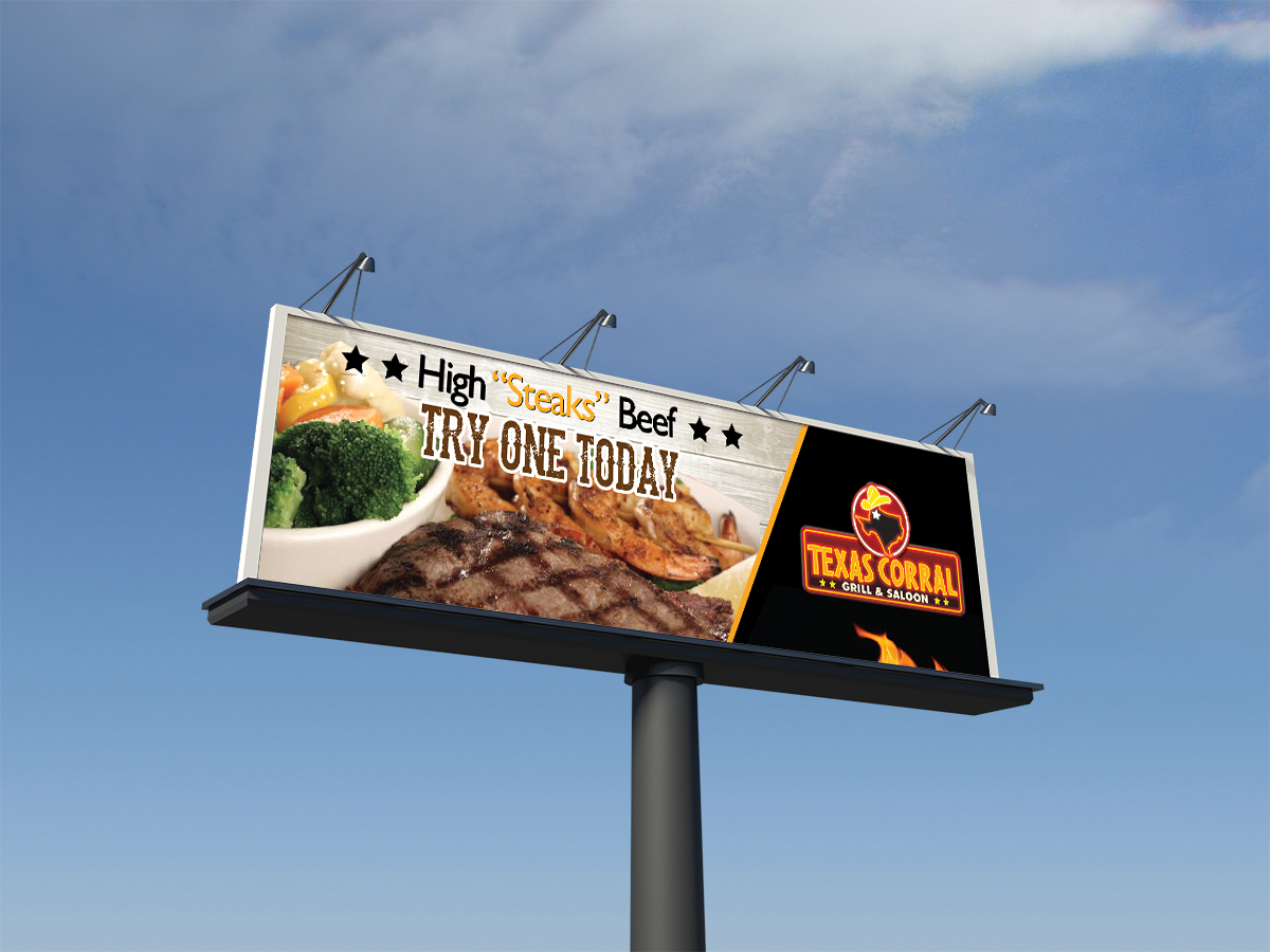 Billboard Design by BeeforBeagle for Texas Corral | Design #1709604