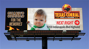 Billboard Design by BeeforBeagle for Texas Corral | Design: #1727597