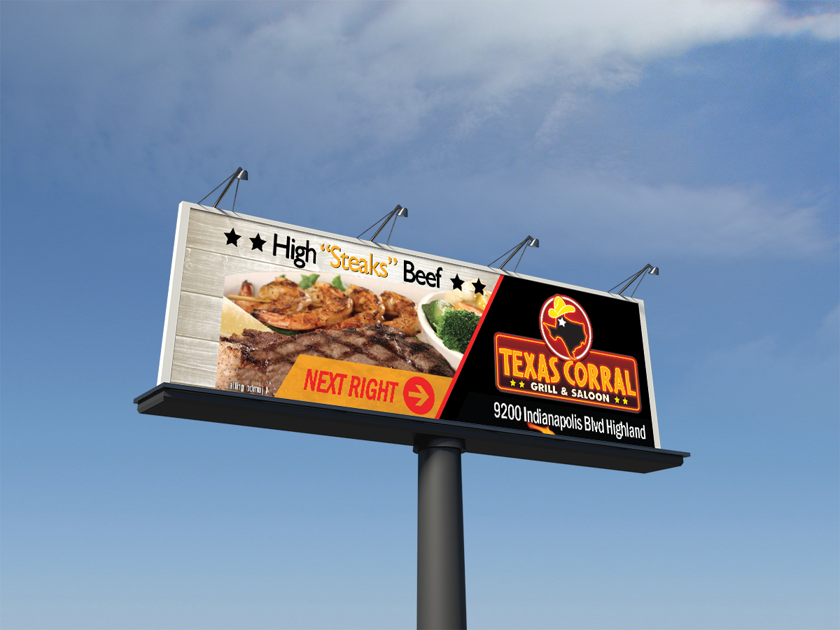Billboard Design by BeeforBeagle for Texas Corral | Design #1728731
