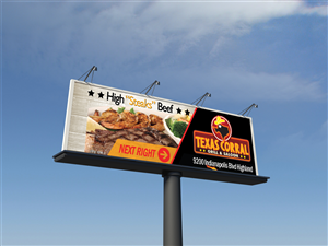 Billboard Design by BeeforBeagle for Texas Corral | Design #1728731