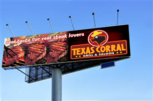 Billboard Design by Emaar Creations for Texas Corral | Design: #1709674