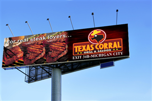 Billboard Design by Emaar Creations for Texas Corral | Design: #1761806